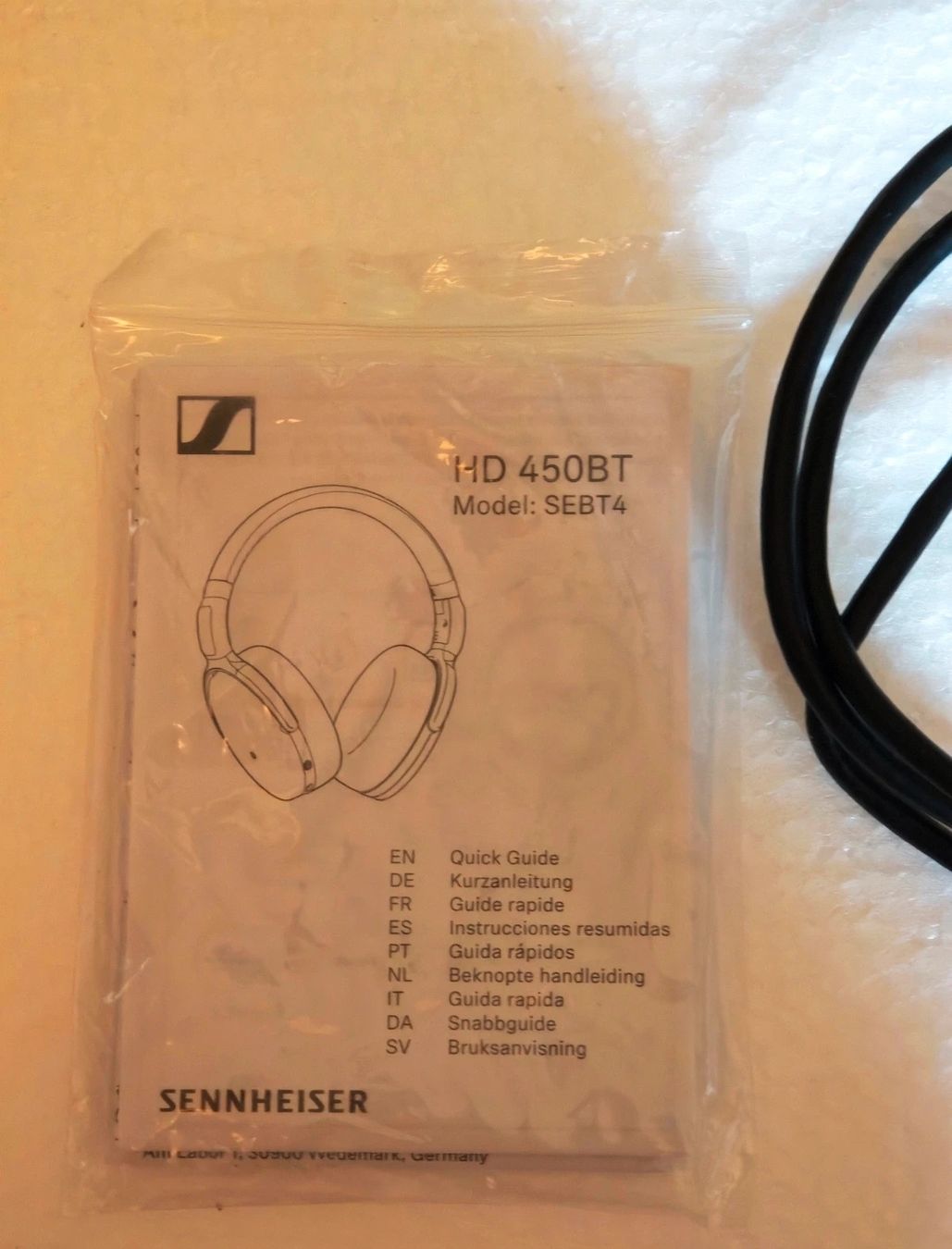 Sennheiser Cuffie: Sennheiser HD 450BT ANC Bluetooth Kopfhörer Over-Ear + Case – Usato da Zürich venduto da el_pres1dente 4