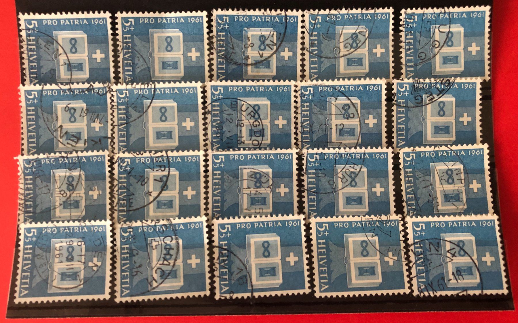 Tutti i francobolli: Nr.B 103 Steckkarte mit Stempel – Usato da Aarau venduto da Billa007