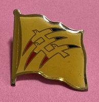 Pin US Navy Goldfarbene Flaggen-, Vintage