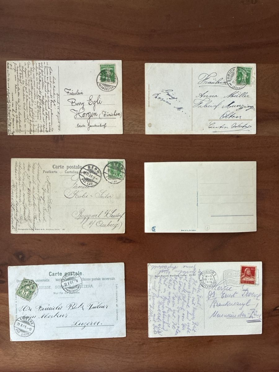 Cartoline postali: 12 Ansichtskarten Schweiz vom Dolder in Zürich  – Usato da Oftringen venduto da Cla.vD.74 3