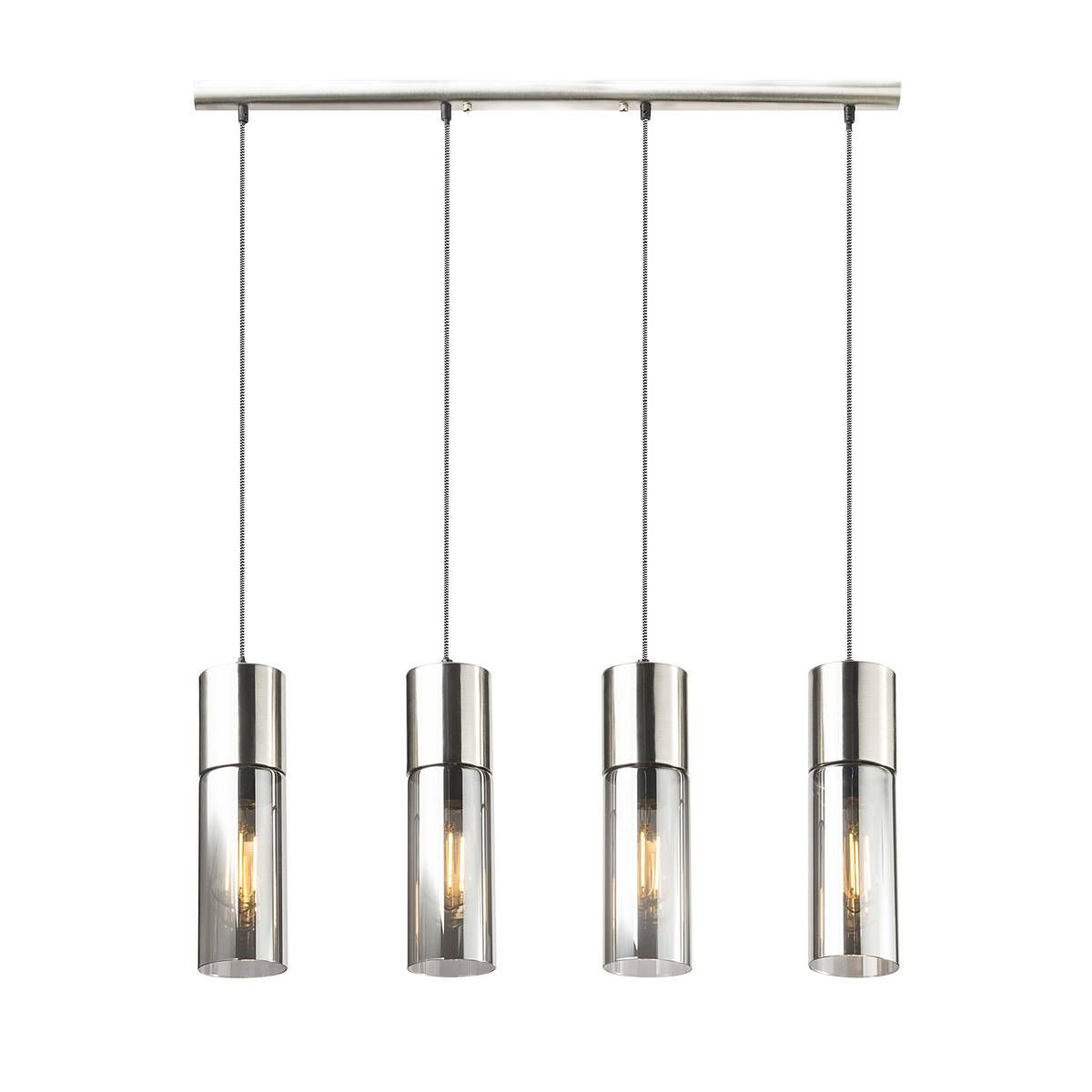 Lampadari & plafoniere: Pendelleuchte, Nickel, 80 cm x 9 cm – Nuovo (secondo la descrizione) da Kreuzlingen venduto da Smart-Light 2