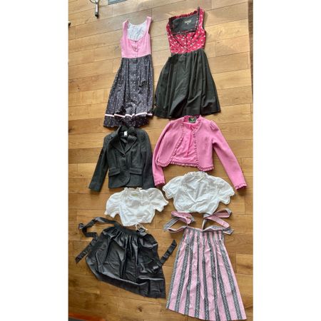8 teiliges traumhaftes Kids Trachten Set Dirndl Blazer Gr. S