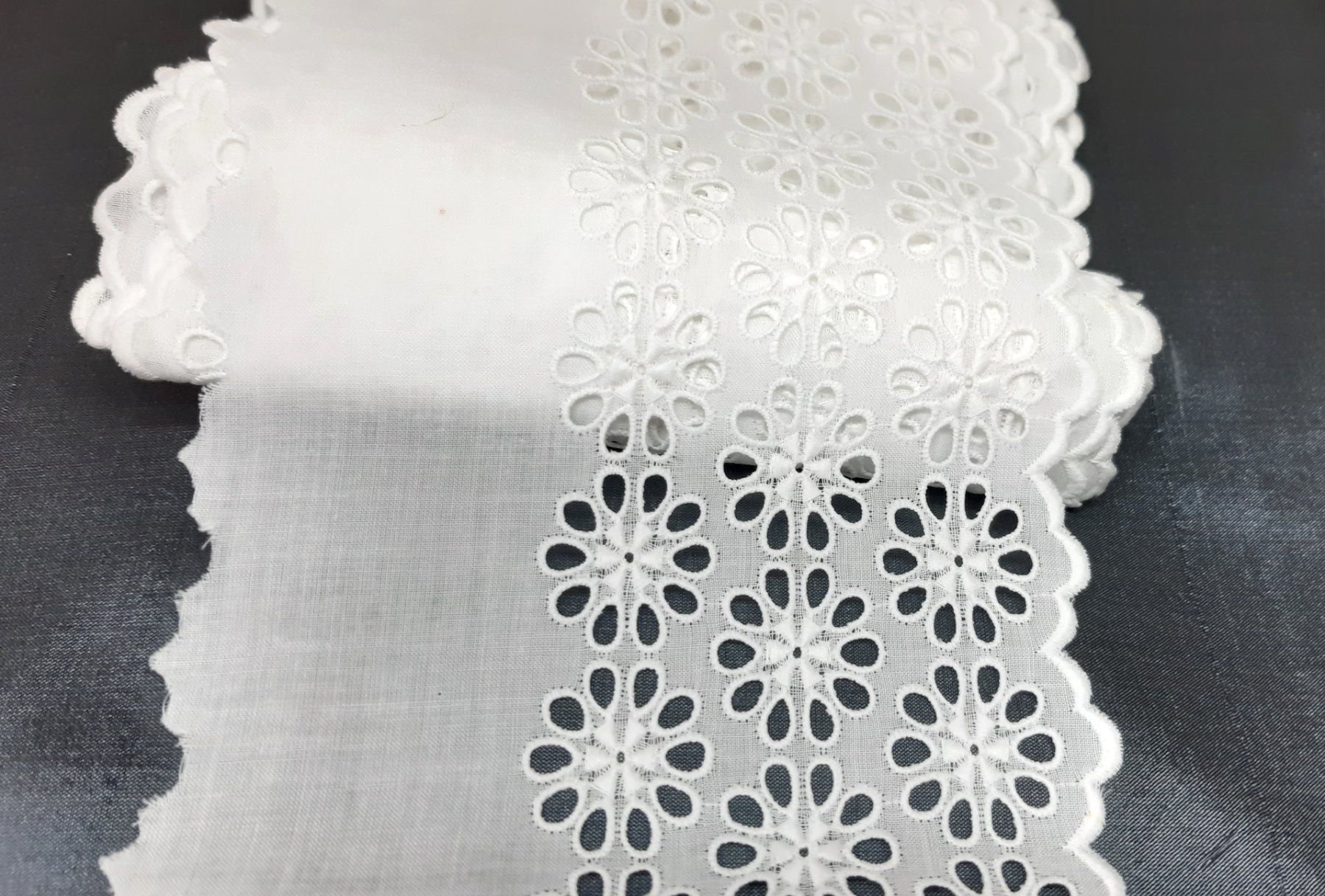Tessuti: Baumwollspitzenbordüre  - Bordure coton dentelle – Nuovo (secondo la descrizione) da Savagnier venduto da Marderuth 1