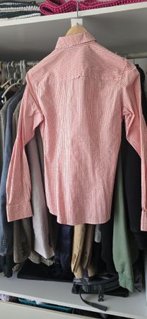 GANT Damen-Bluse Gr. 38 (DE) Karomuster Rot/Weiß