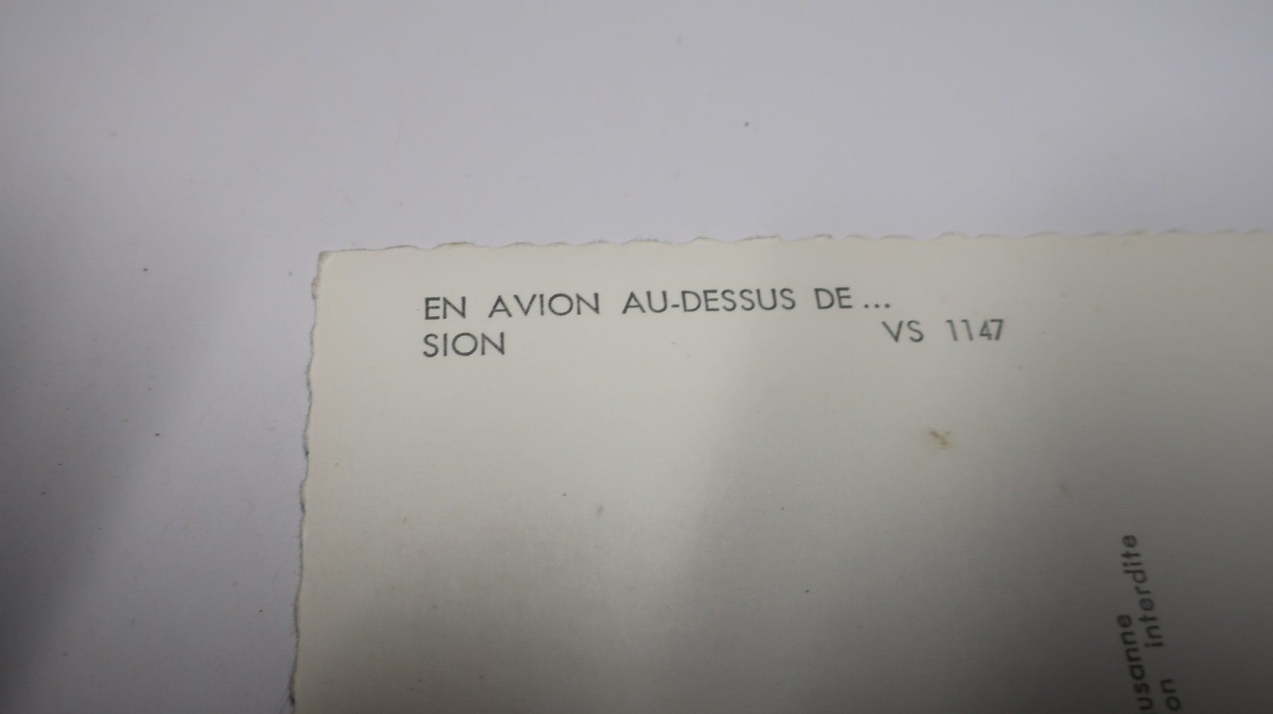 Cartoline postali: En avion au-dessus de ... Sion – Usato da Cormoret venduto da Pascalll2001 4