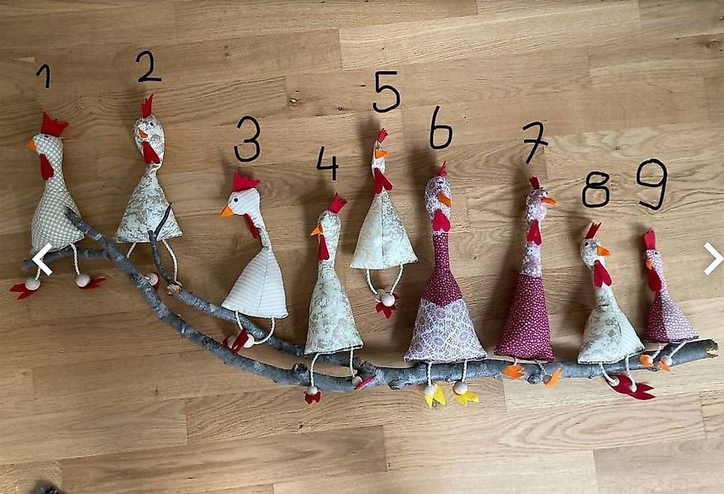 Tutte le decorazioni: Stoffhühner – Usato da Chur venduto da Icarolina
