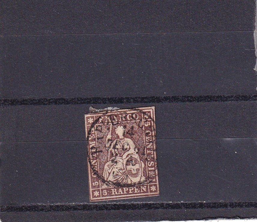 Tutti i francobolli: 1856-57 Sitzende Helvetia – Usato da Birsfelden venduto da chr_yq2g