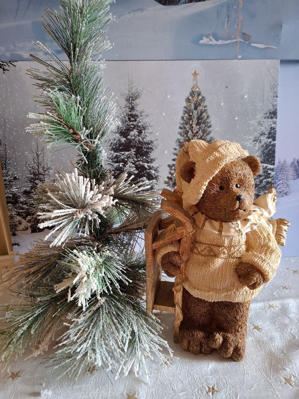 Tutte le decorazioni: BÄRCHEN MIT SCHLITTELI UND SCHNEEBAUM – Nuovo (secondo la descrizione) da Gretzenbach venduto da schibaya 8