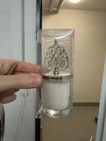 Kerze mit Metalldeckel, neu, ungebraucht, Dekoration!
