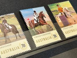 Australien Briefmarken 2014, Pferde-Sportarten, Top Zustand