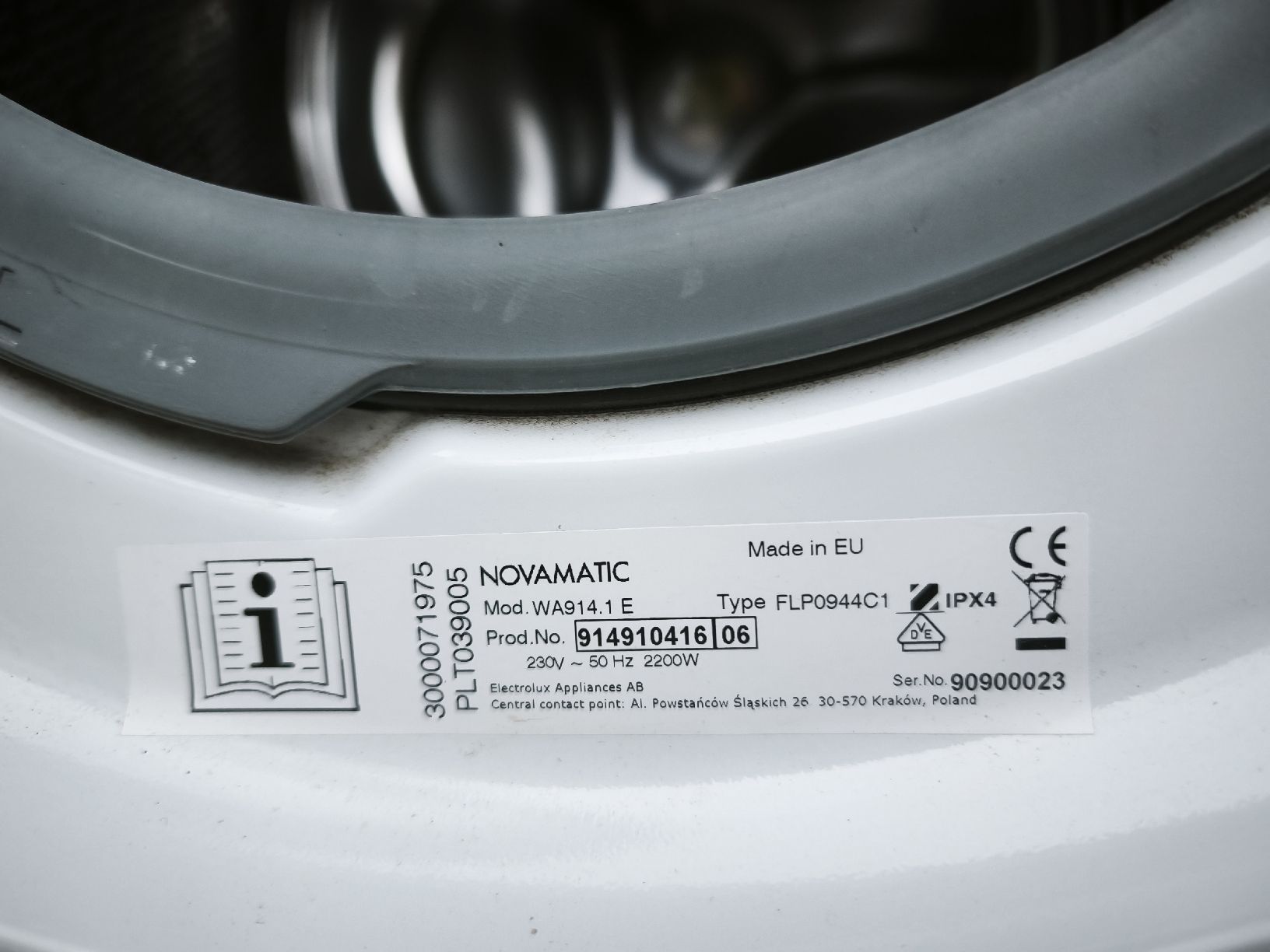 Novamatic Lavatrici: Fust Novamatic WA 914.1 E Waschmaschine – Usato da Zeglingen venduto da Vanillacoke 4