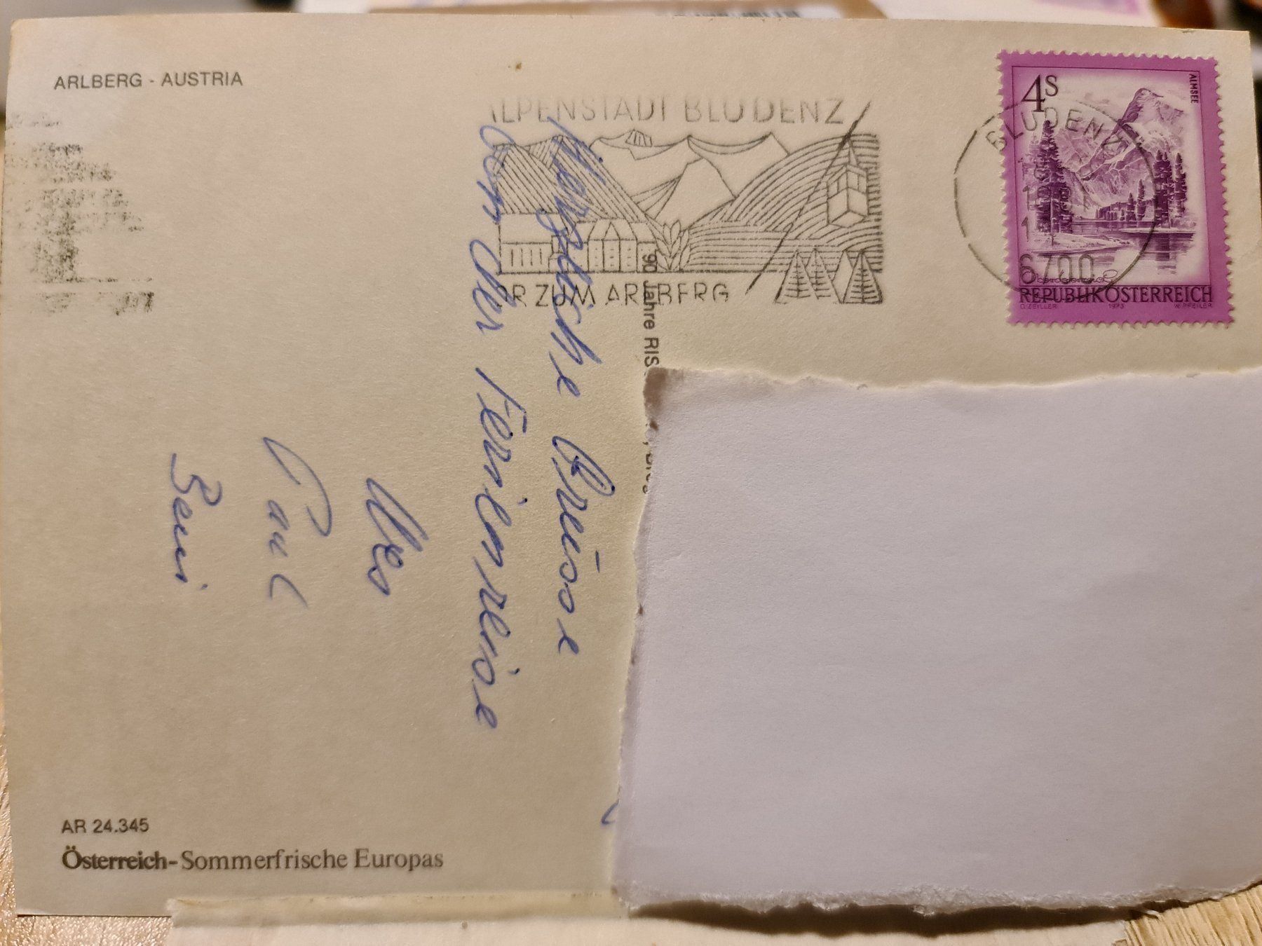 Cartoline postali: Ansichtskarte Arlberg – Usato da Dintikon venduto da Vexi 1