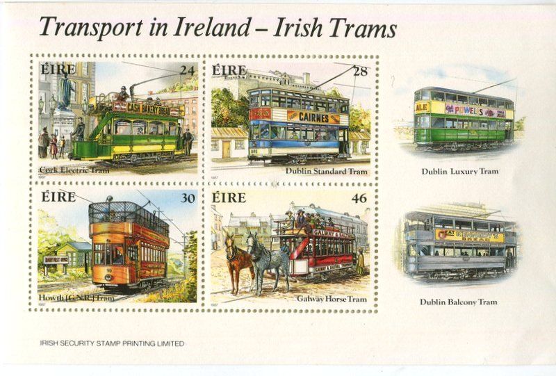 Alle Briefmarken: Block "Tram". Irland – Neu und originalverpackt aus Basel von Butsch5