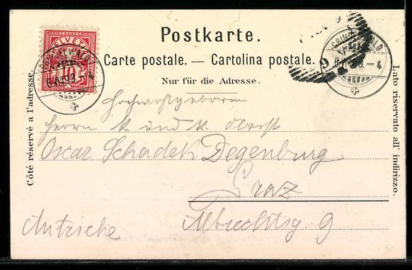 Cartoline postali: Litho Grindelwald, Bergpanorama mit Hote – Usato da Berlin venduto da bartko-reher 1