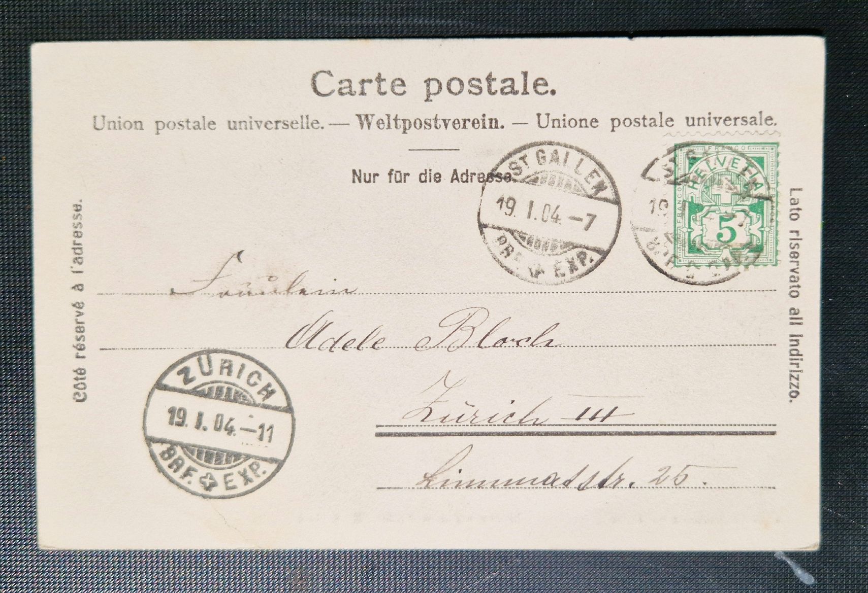 Cartoline postali: Mittag auf dem Felde 1904 – Usato da Ebikon venduto da Donar50 1