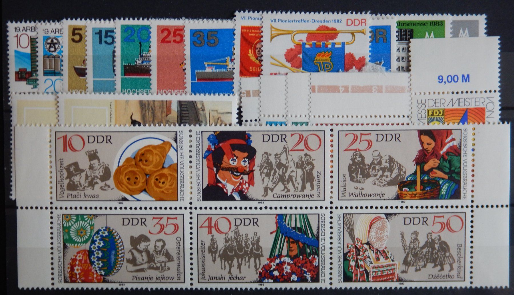Tutti i francobolli: DDR Lot mit postfrischen ** Werten VI – Usato da Zürich venduto da Muehlekauf