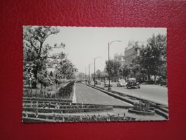 AK Spanien Madrid alte Autos Oldtimer s/w Karte
