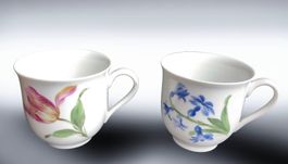MEISSEN (Schwertermarke)*TASSE 2 St.