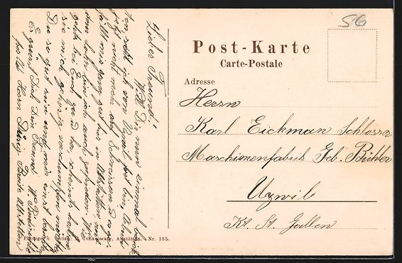 Ansichtskarten: AK Altstätten, Teilansicht mit Bergen – Gebraucht aus Berlin von bartko-reher 1