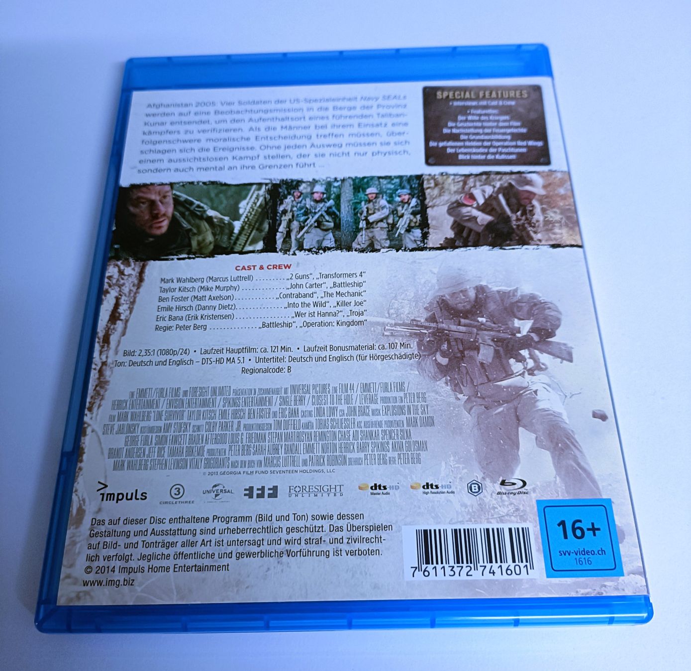 Tutti i DVDs: "Lone Survivor" mit Mark Wahlberg – Usato da Köniz venduto da Movieportal007 1