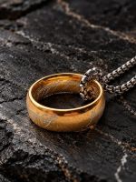 Collier Seigneur des Anneaux avec Chaîne Argenté