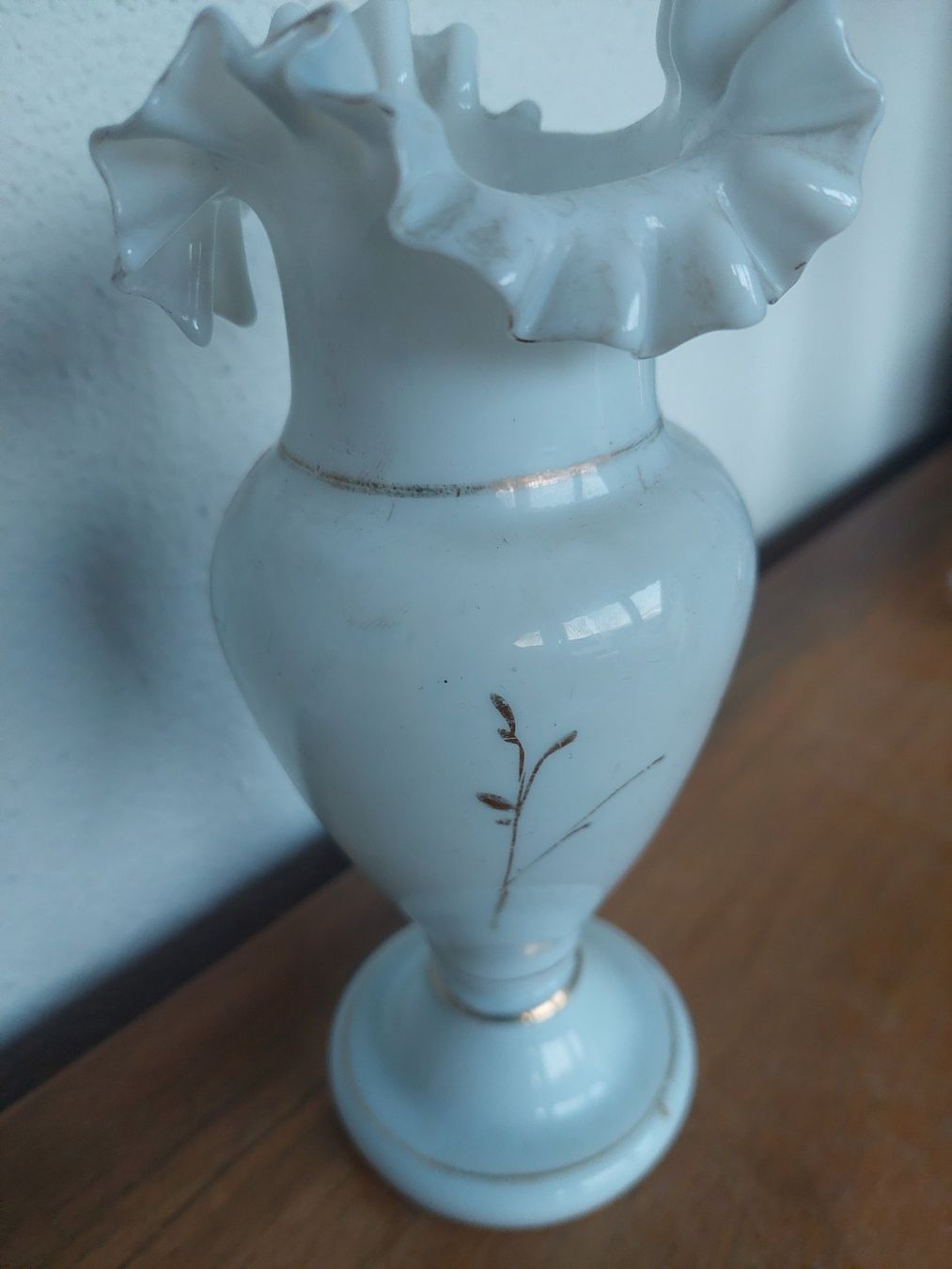 Vasi & Recipienti: Antike Opaline Glasvase bemalt, Jugendstil – Usato da Hergiswil NW venduto da maiette-23.N 3
