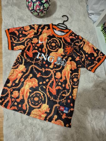 Maillot football Pays-Bas orange noir taille L 