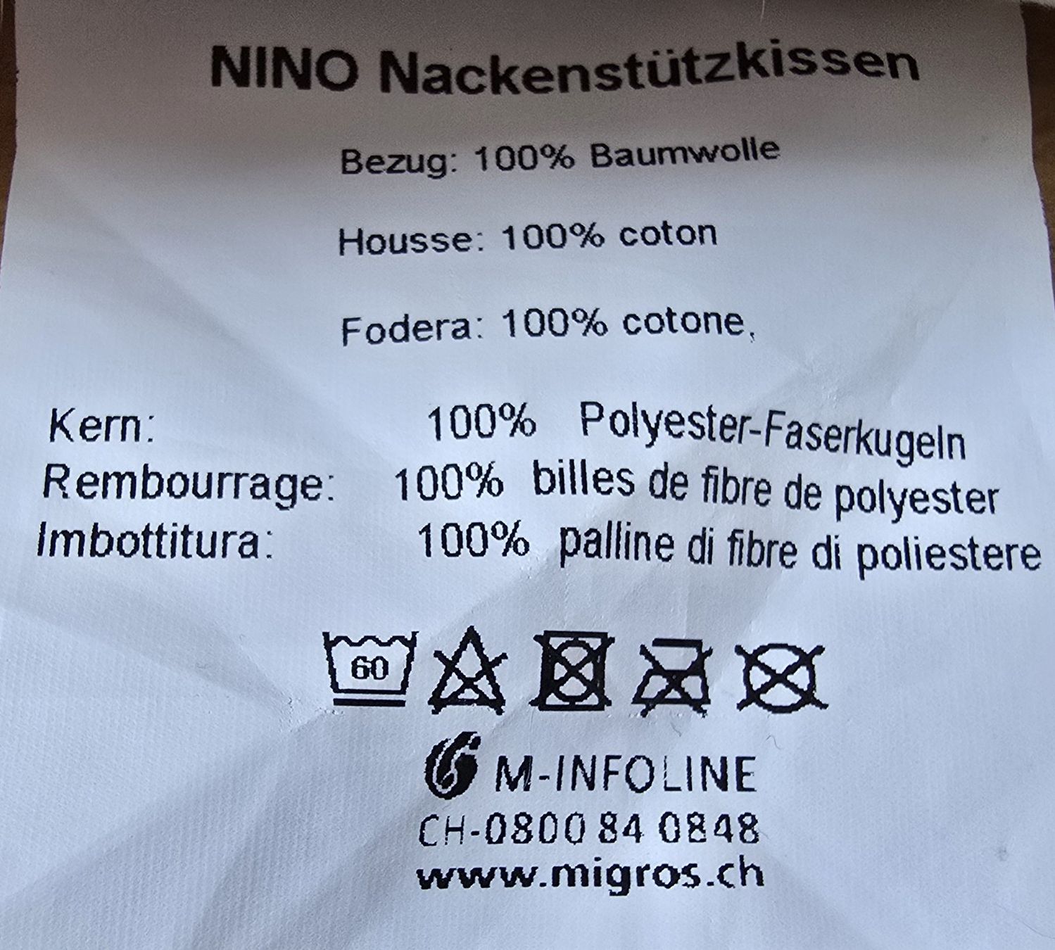 Micasa Kissen: NINO : Nackenstützkissen – Gebraucht aus Froideville von xXSebastienXx 2