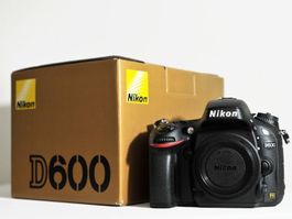 Nikon D600 Body +  EL L3 + SD Card+ Low Clicks ( FX)