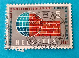 Nr.375 Entwicklungshilfe GESTEMPELT  1961 Bern