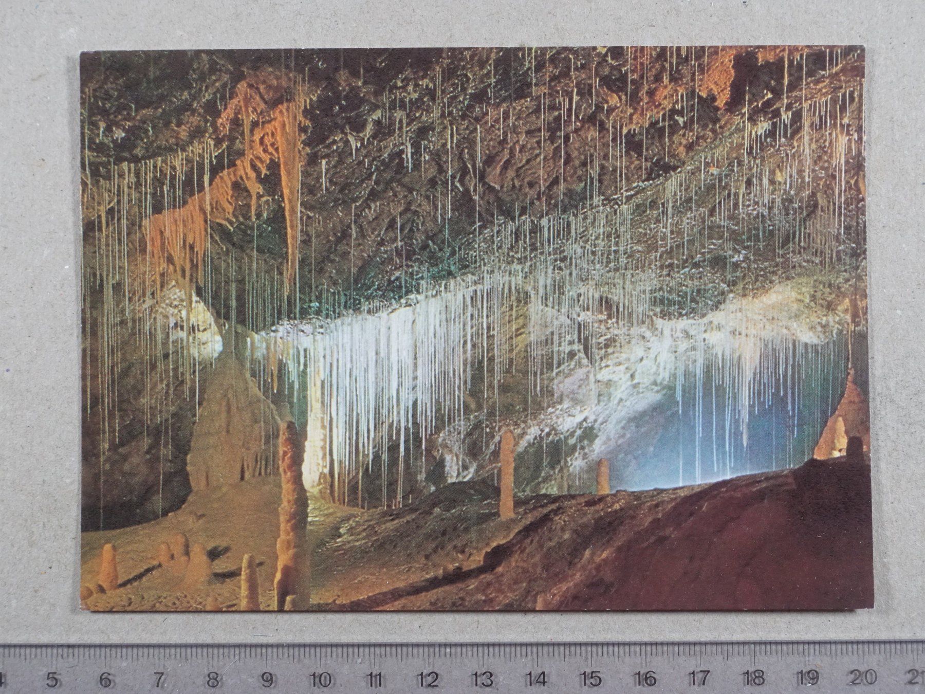 Ansichtskarten: Grottes de Vallorbe, 1986, Höhle – Gebraucht aus Lenzburg von fh1