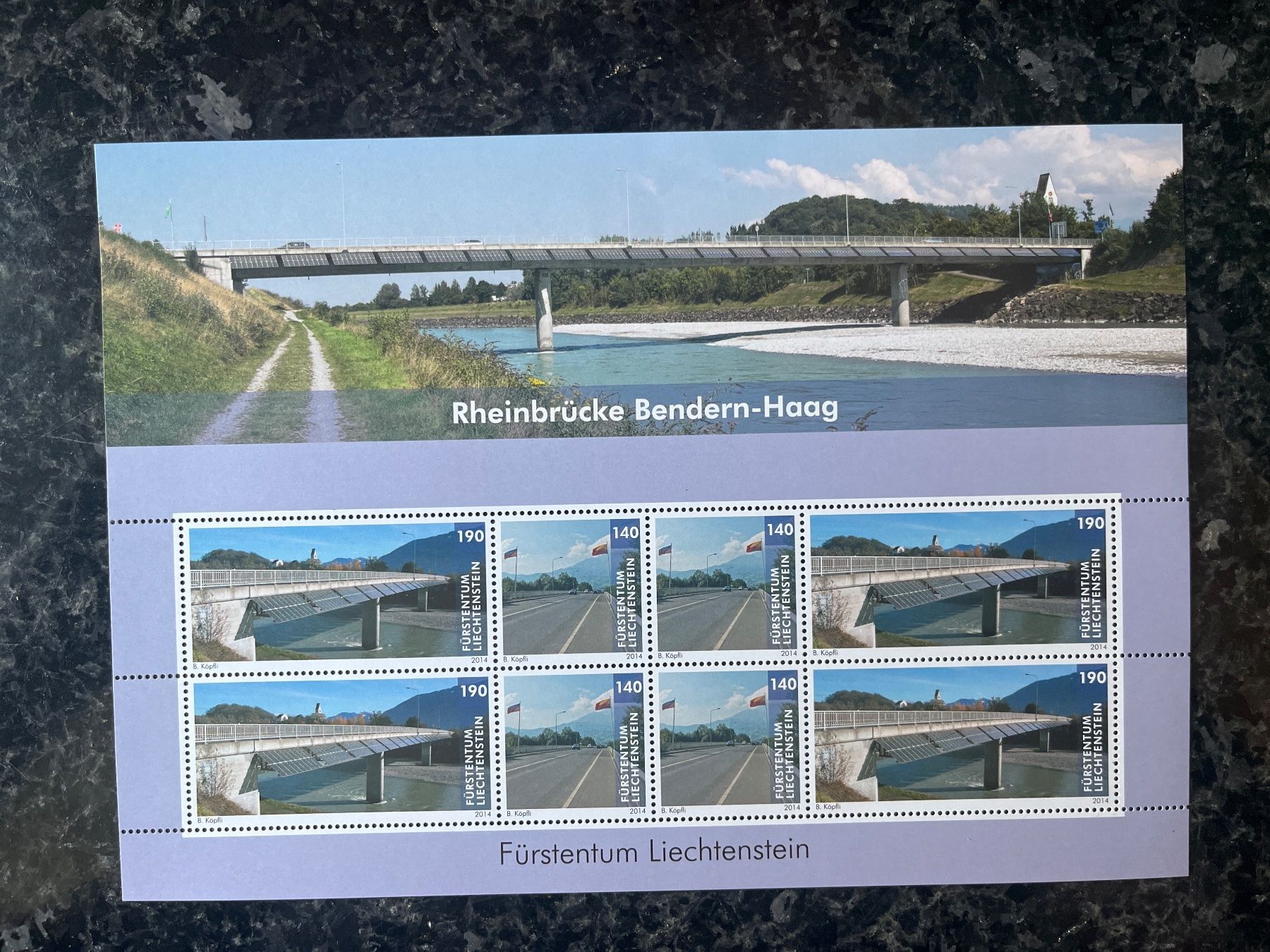 Alle Briefmarken: Liechtenstein Kleinbogen ** 2013 Brücken verbinden – Neu (gemäss Beschreibung) aus Freidorf TG von ern_7s68 3
