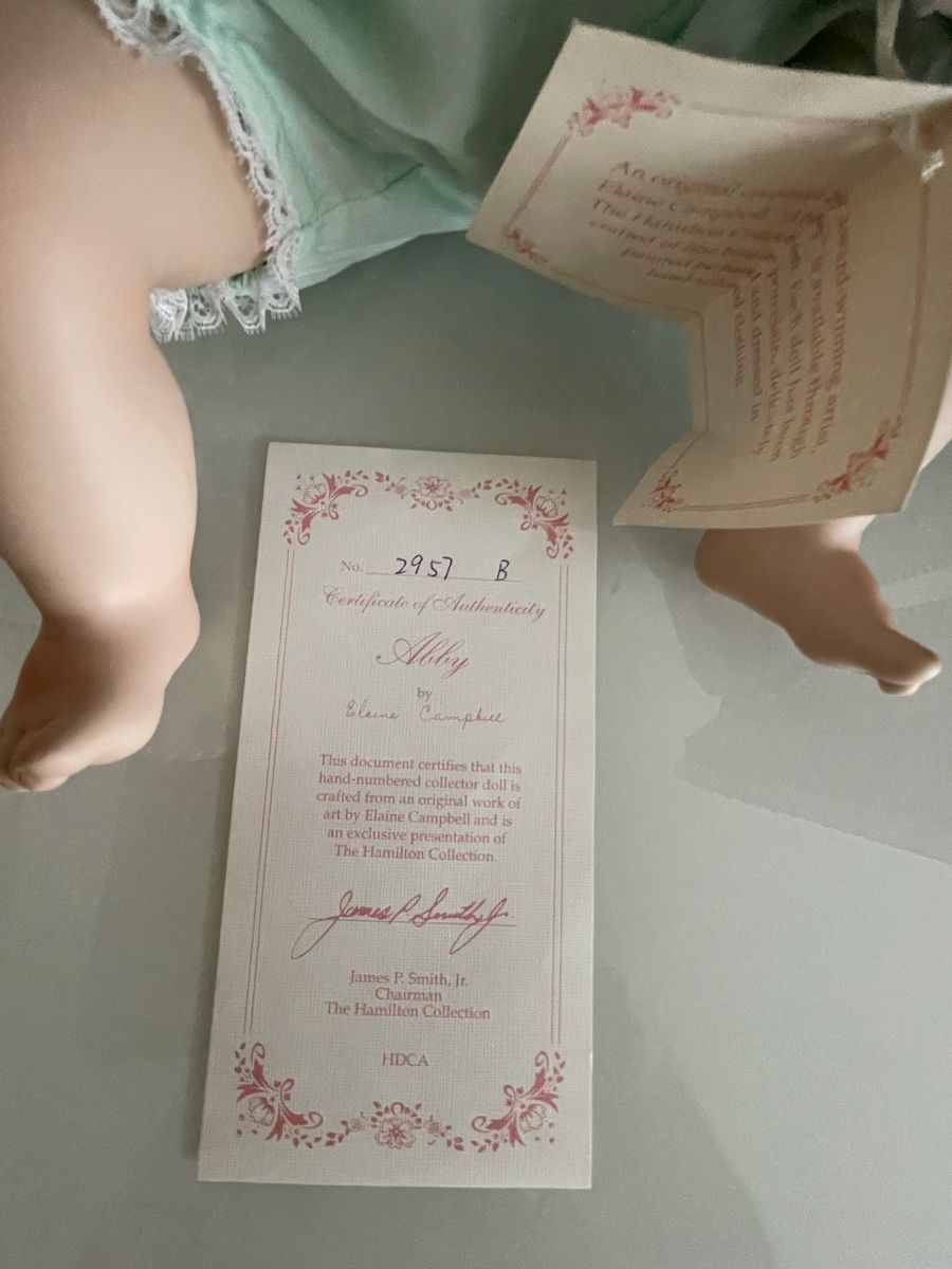 Puppen: Sammlerpuppe "Abby", Hamilton Collection, Nr. 2957 B – Neu (gemäss Beschreibung) aus Schaffhausen von stregina 2