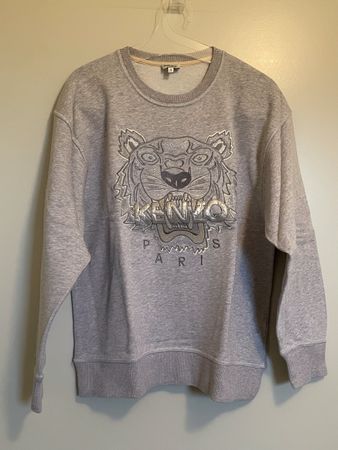 Pull Kenzo Tigre Argenté, Taille S, Neuf ! 🐯