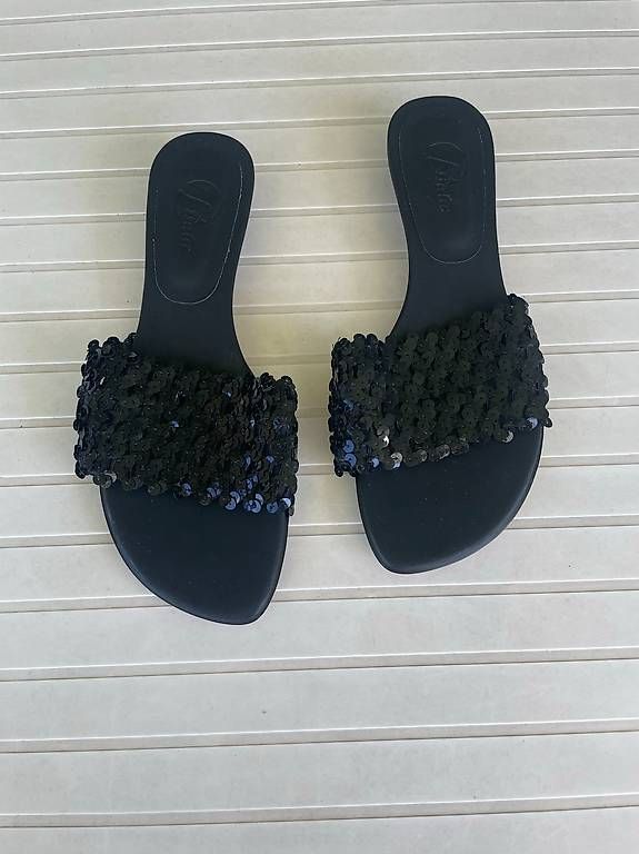 Scarpe da donna: Damen Pantoletten mit Pailletten – Usato da Kriens venduto da miss_sarahchen