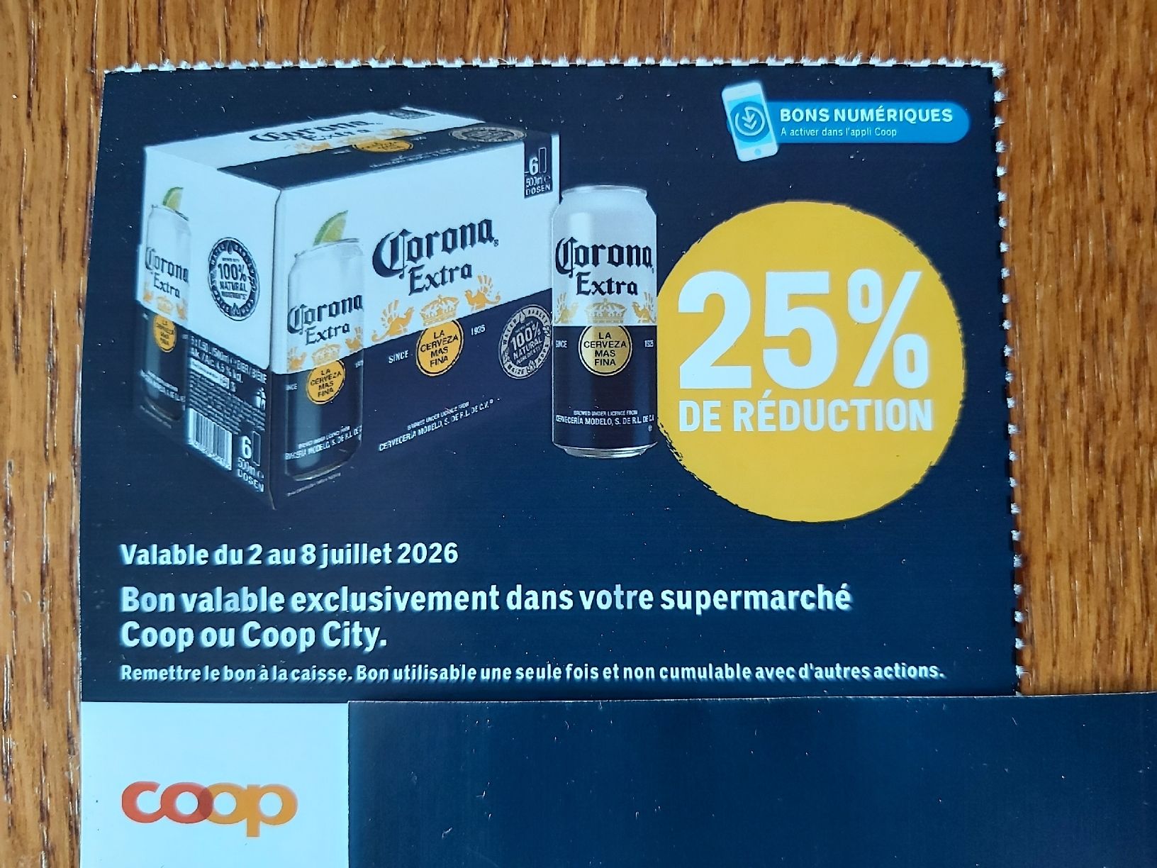 Gutscheine: Bon Coop Corona Extra – Neu (gemäss Beschreibung) aus Le Brassus von bar_5ttw