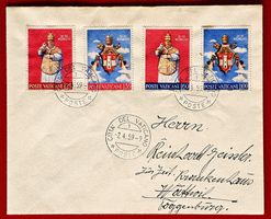 VATIKAN PAPST JOHANNES 23 SPITAL WATTWIL TOGGENBURG 1959 FDC