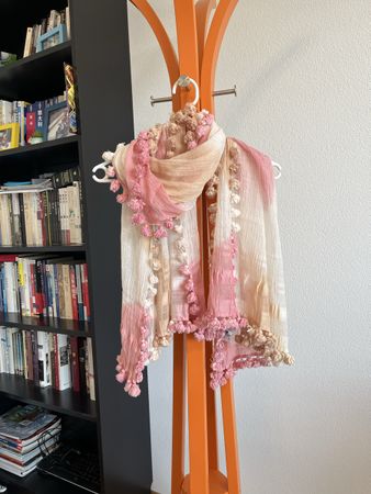 KIKO Cotton Scarf with Pompoms, Summer Style!