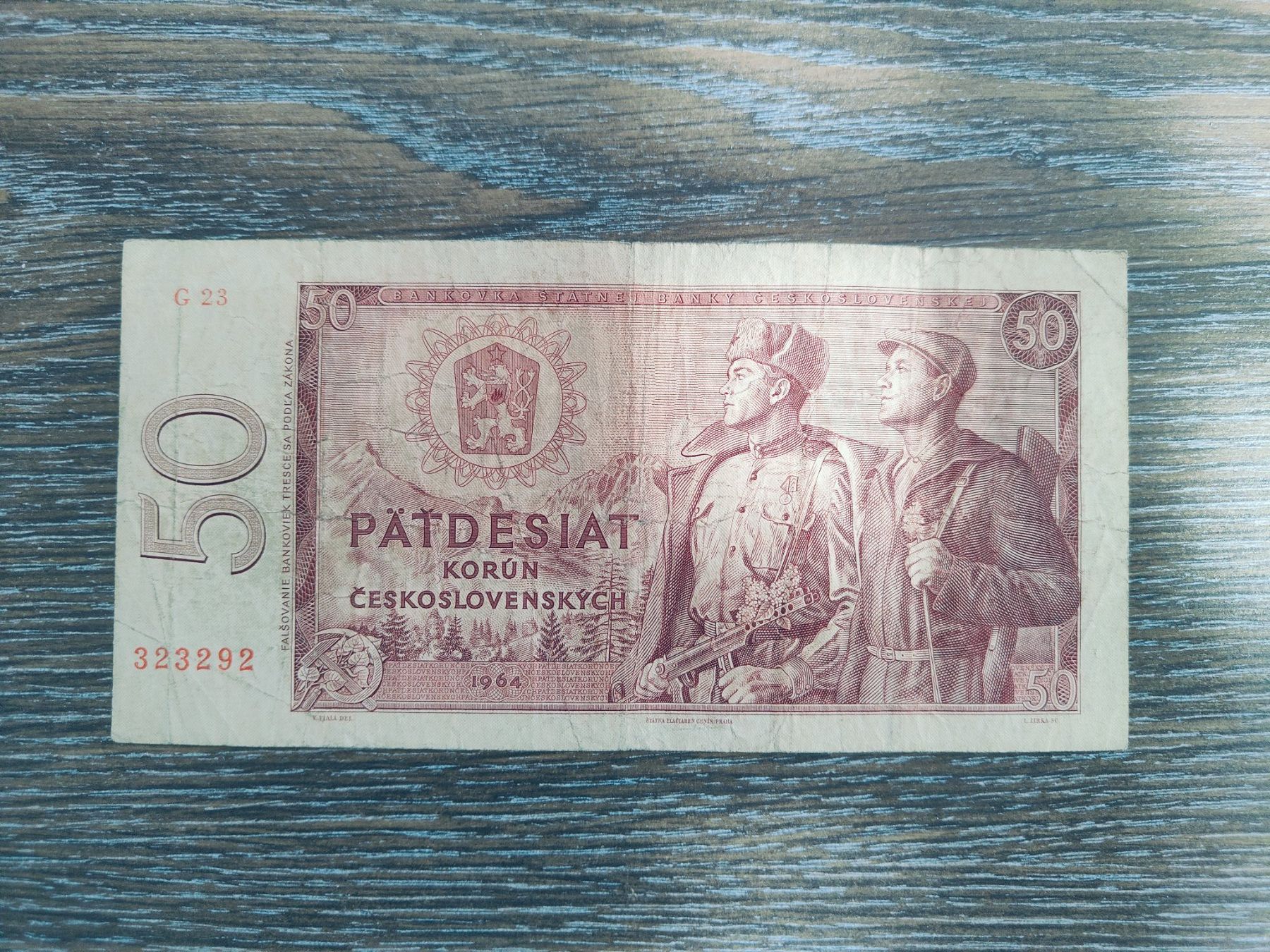 Banknoten: Tschechien 50 Kronen 1964 !!!!!!! – Gebraucht aus Flaach von Lonzo99