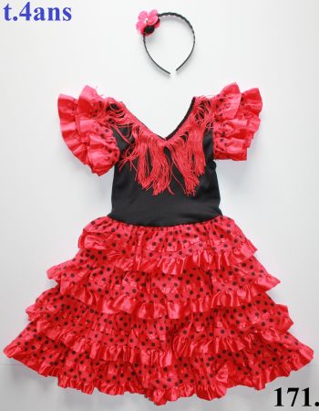 Costume Flamenco / Danseuse Espagnole t. 4 ans