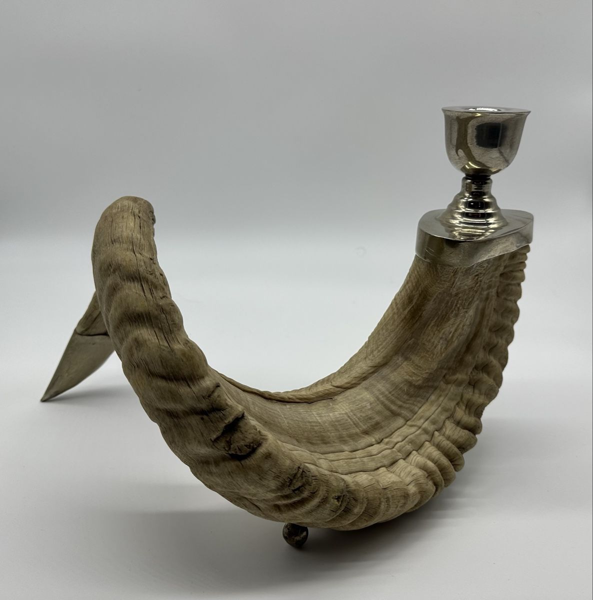Kerzenständer: Unique Vintage Ram Horn Candlestick Holder - Fall Decor – Gebraucht aus Villmergen von JacRon