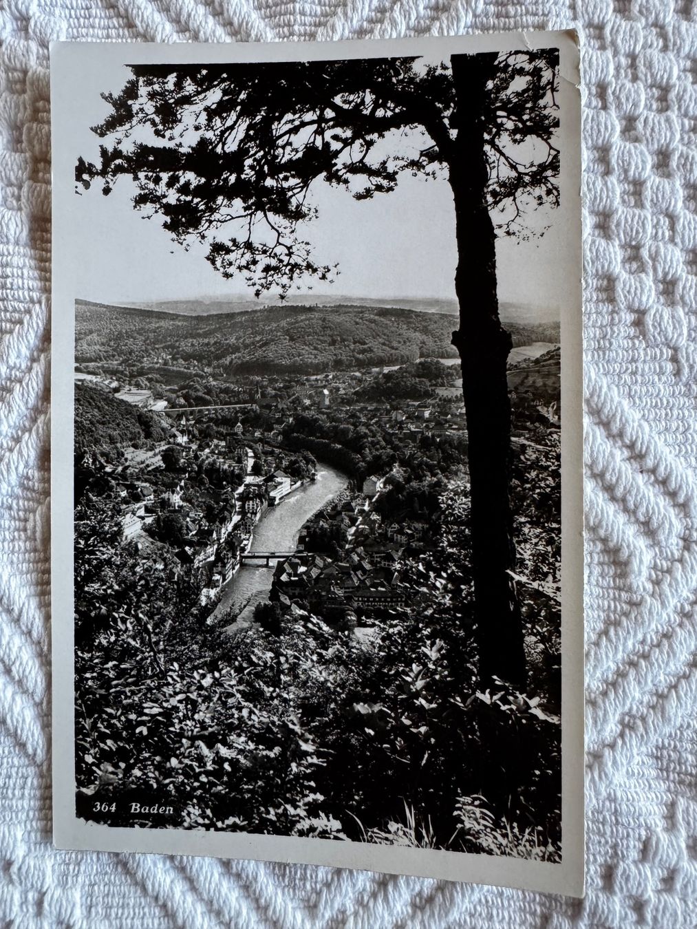 Cartoline postali: Ansichtskarte gelaufen 1940 Baden – Usato da Vellerat venduto da joromaur