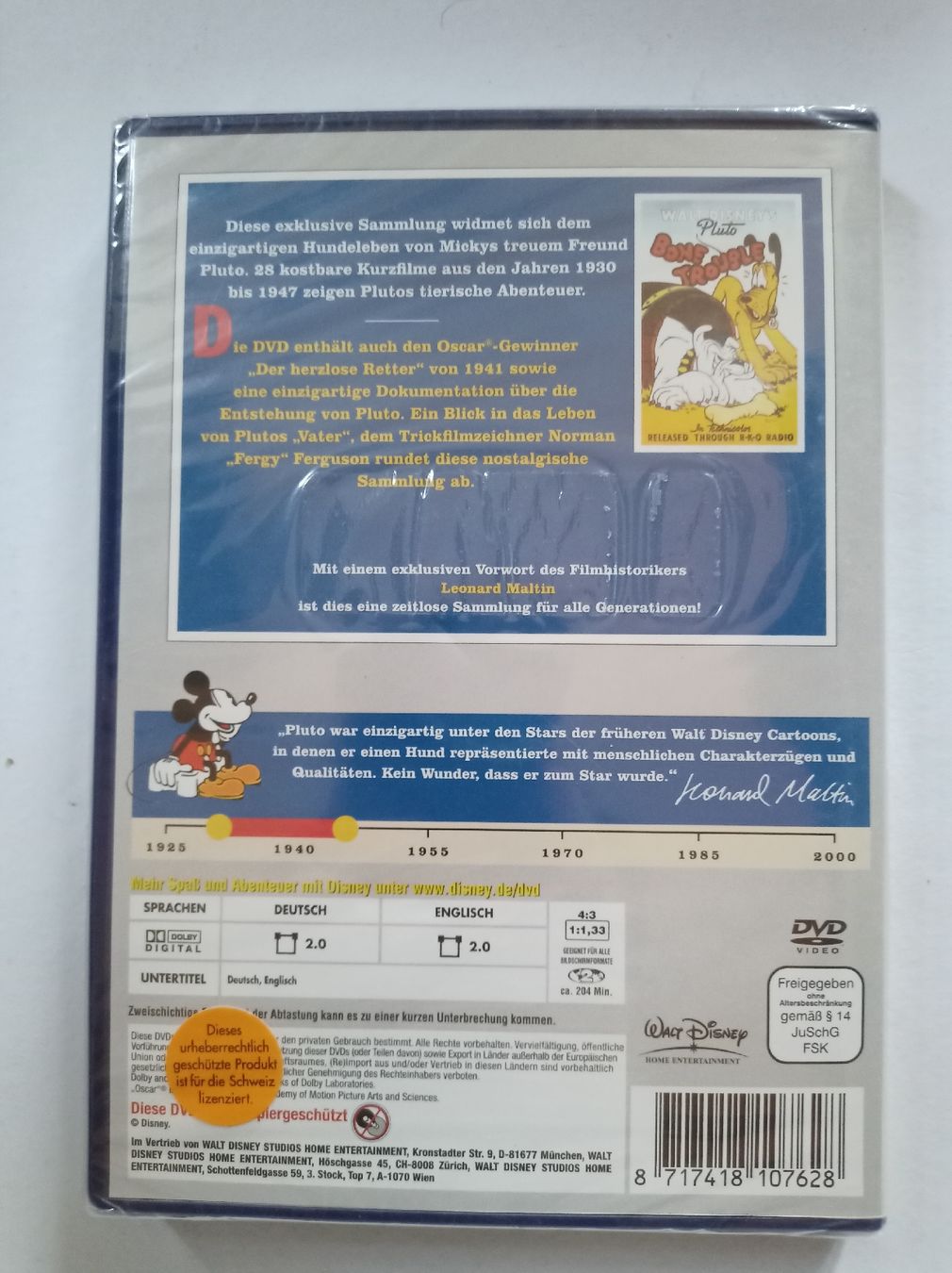 Tutti i DVDs: Walt Disney Kostbarkeiten: Pluto's einzigartiges Hundeleben – Nuovo e nell'imballaggio originale da Tann venduto da Veebee6 1