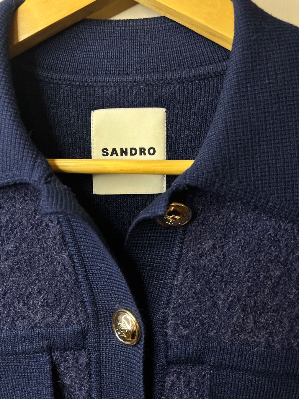 Sandro Giacche: Veste Sandro, bleu marine, taille S – Usato da Onex venduto da Alachio 1