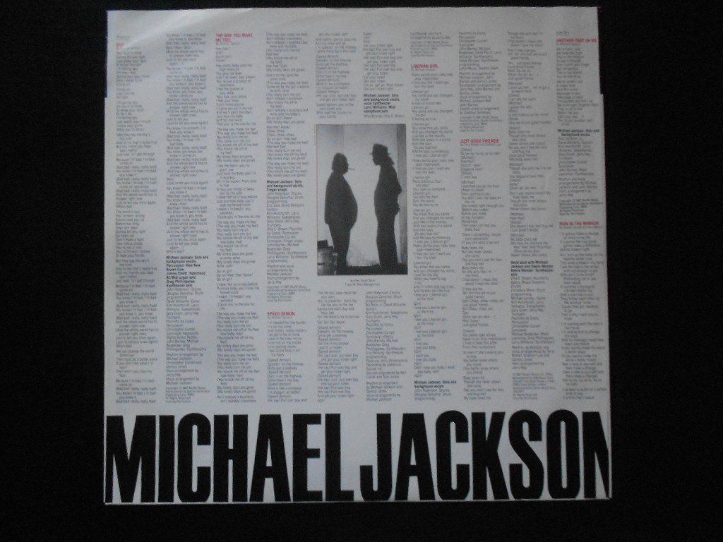 Schallplatten: MICHAEL JACKSON  -  BAD – Gebraucht aus Bex von Giorgiob 3