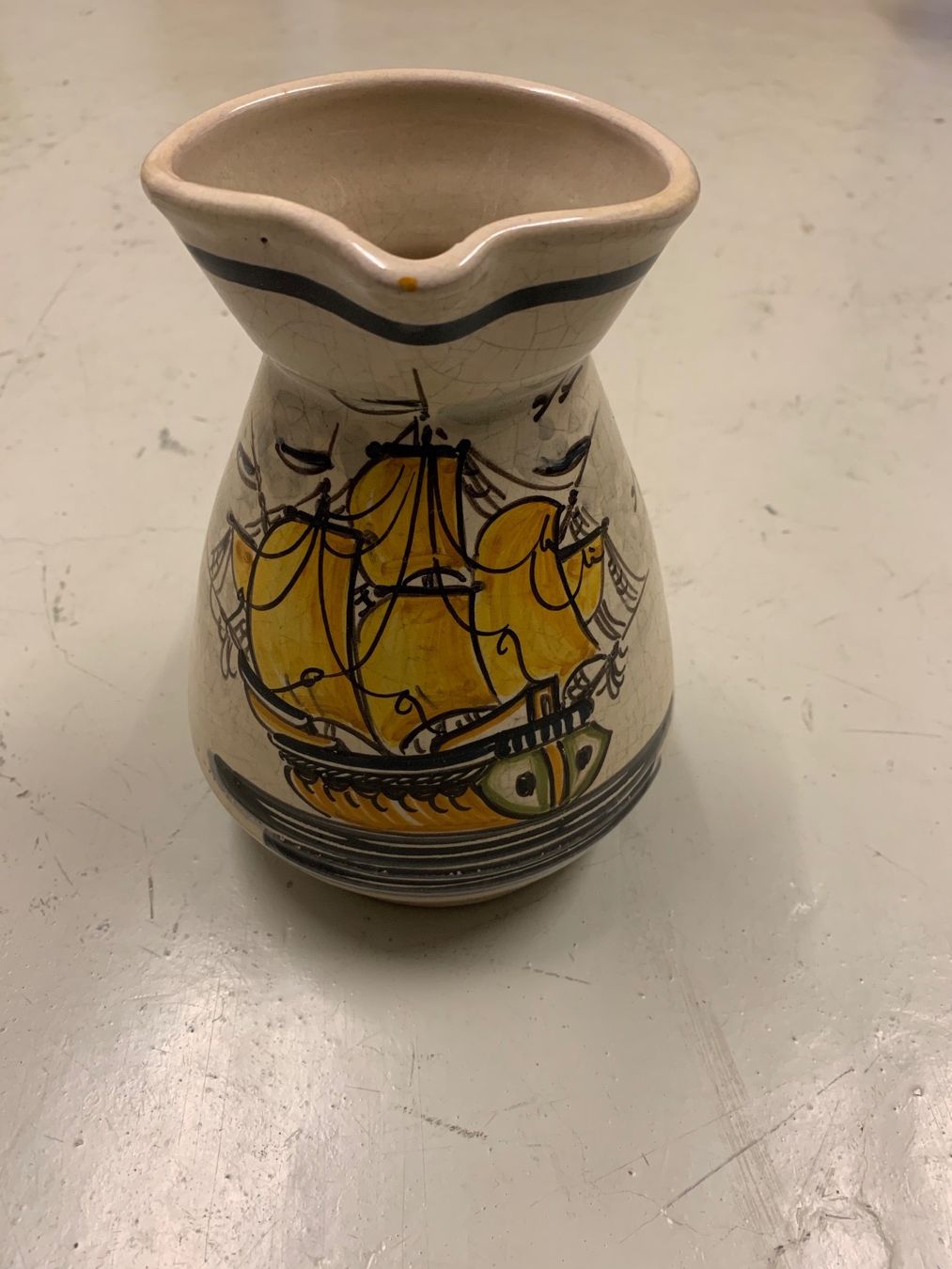 Caraffe: Krug mit Schiffmotiv – Usato da Eschlikon TG venduto da ArtRec
