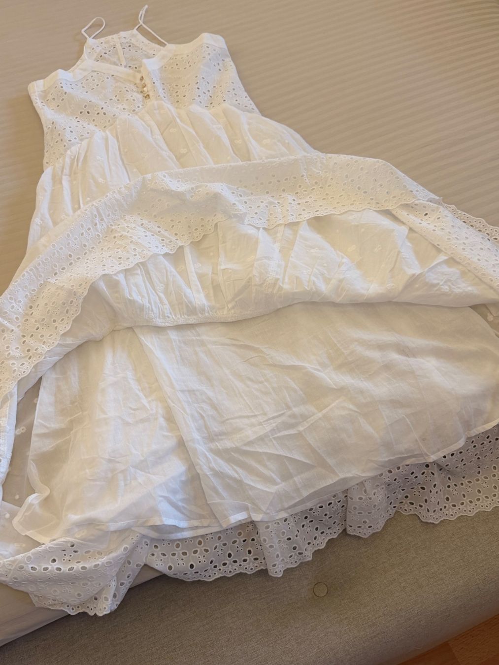 Vestiti: Weißes Boho-Kleid – 100% Baumwolle – Nuovo e nell'imballaggio originale da Hüttikon venduto da fra_7mtn 4