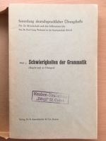 Schwierigkeiten der Grammatik - Sammlung - Paul Lang