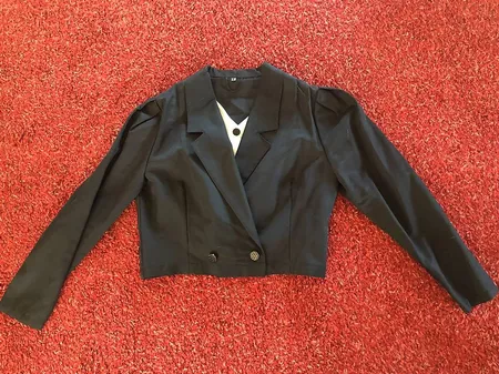 Elegantes Jacket/Blazer schwarz mit Einsatz