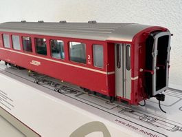 Bemo 0m 9555 125 RhB B 2455 Einheitswagen EW I verkürzt, rot